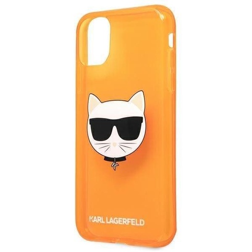 Apple iPhone 13 Pro Max Karl Lagerfeld Choupette Head futrola (Narančasta) – KLHCP13XCHTRO
