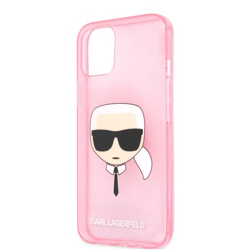 Apple iPhone 13 mini Karl Lagerfeld Karl Glitter futrola (Ružičasta) – KLHCP13SKHTUGLP