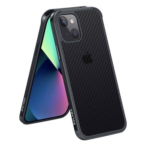 Apple iPhone 13 Mini Sulada carbon fiber zaštitna maskica (Crna)