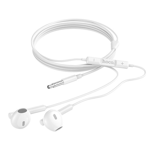 Hoco M64 slušalice, jack 3,5mm-es s priključkom, s mikrofonom , bijela