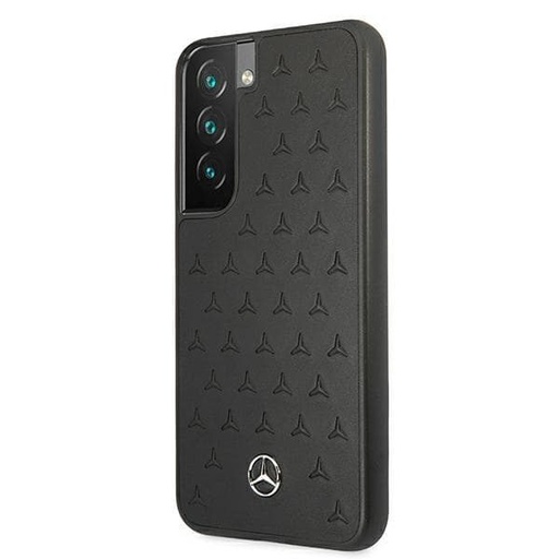 Samsung Galaxy S22 Mercedes prošiven koža zaštitna maskica (Crna) - MEHCS22SPSQBK
