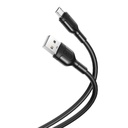 XO NB212 micro USB adatkábel (Fekete) – 2.1A