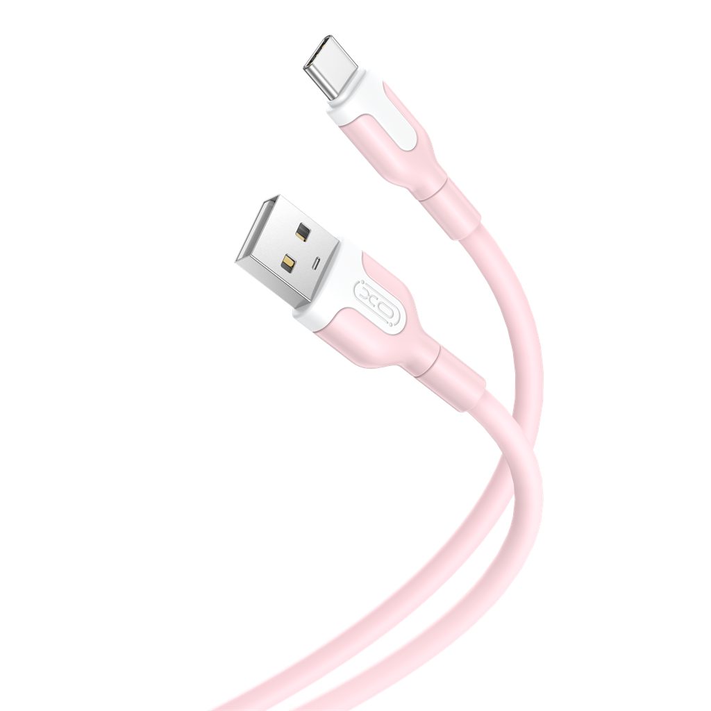 XO NB212 USB-C adatkábel (Rózsaszín) – 2.1A