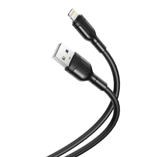XO NB212 Lightning podatkovni kabel (Crna) – 2.1A