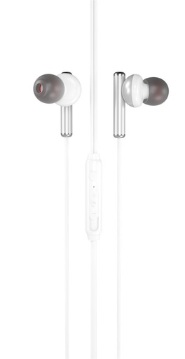 XO EP32 žičani slušalice, s mikrofonom, 3,5mm Jack s priključkom, bijela