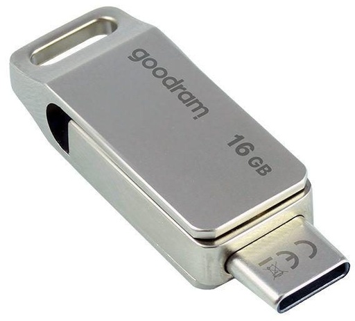 ODA3 0160S0R11 16GB USB 3.2 USB-C pendrive, siva