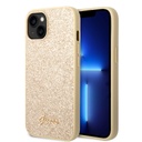 Apple iPhone 14 Guess Glitter Flakes Metal Logo tok (Arany) - GUHCP14SHGGSHD