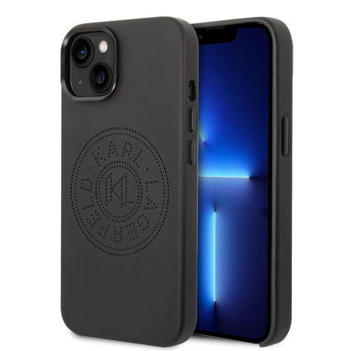 Apple iPhone 14 Plus Karl Lagerfeld PU Leather Perforated Logo futrola (Crna) – KLHCP14MFWHK