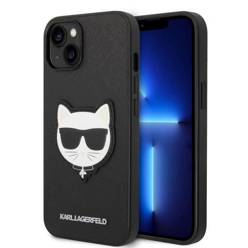 Apple iPhone 14 Plus Karl Lagerfeld PU Saffiano Choupette Head futrola (Crna) – KLHCP14MSAPCHK