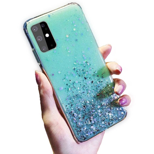 Apple iPhone 13 Pro Max glue glitter zaštitna maskica (Zelena)