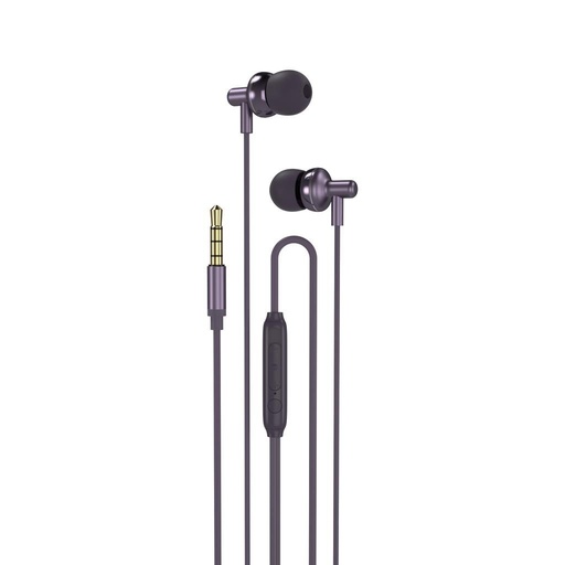 XO EP35 žičani slušalice, s mikrofonom, 3,5mm Jack s priključkom, ljubičasta