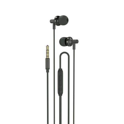XO EP35 žičani slušalice, s mikrofonom, 3,5mm Jack s priključkom, zelena