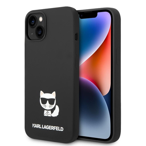 Apple iPhone 14 Plus Karl Lagerfeld Liquid Silicone Choupette futrola (Crna) – KLHCP14MSLCTBK