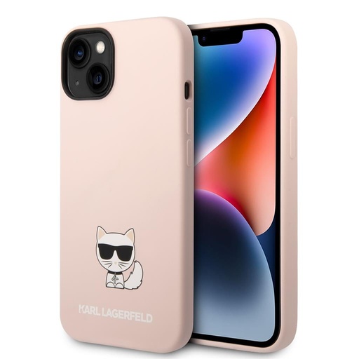 Apple iPhone 14 Plus Karl Lagerfeld Liquid Silicone Choupette futrola (Ružičasta) – KLHCP14MSLCTPI