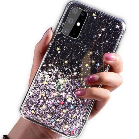 Apple iPhone 13 Pro Max glue glitter zaštitna maskica (Crna)