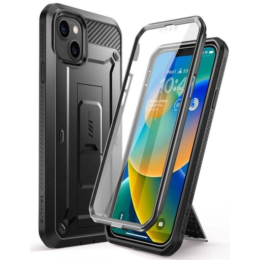 Apple iPhone 14 Plus Supcase Unicorn beetle izdržljiv zaštitna maskica s prednjom pločom (Crna)