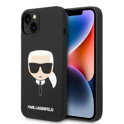 Apple iPhone 14 Plus Karl Lagerfeld Liquid Silicone Karl Head futrola (Crna) – KLHCP14MSLKHBK