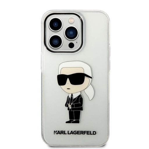 Apple iPhone 14 Pro Karl Lagerfeld IML Ikoničan NFT futrola (Proziran) – KLHCP14LHNIKTCT