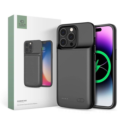 Apple iPhone 14 /14 Pro Tech protect powercase power bank zaštitna maskica (Crna)