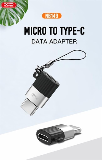 XO NB149-A micro USB–USB-C pretvarač adapter (Crna)