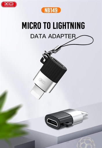 XO NB149-B micro USB–Lightning pretvarač adapter (Crna)