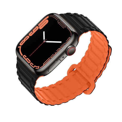 Apple Watch 38 / 40 / 41 mm Hoco WA06 fleksibilan magnetski silikonski remen crna