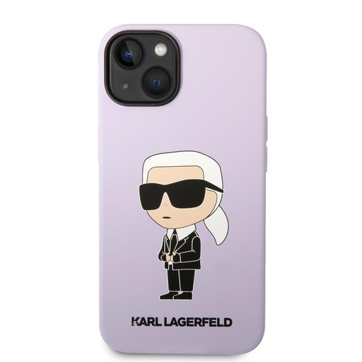 Apple iPhone 14 Plus Karl Lagerfeld Liquid Silicone Ikoničan NFT futrola (Ljubičasta) – KLHCP14MSNIKBCU