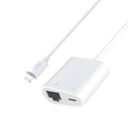 XO GB009 hálózati adapter (Fehér) – Lightning–Ethernet csatlakozó