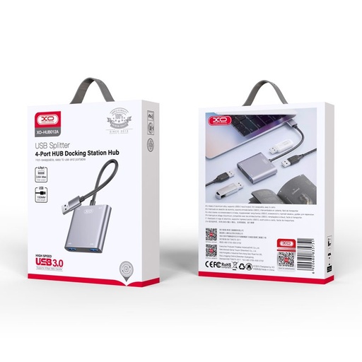 XO HUB012B 4 az 1-ben USB dok stanica (Tranish) – HDMI + USB portok