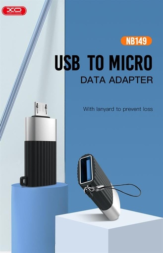 XO NB149-G USB 2.0–micro USB pretvarač adapter (Crna)