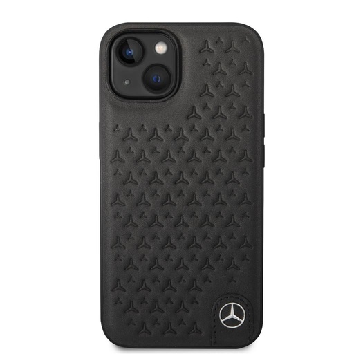 Apple iPhone 14 Mercedes koža zaštitna maskica (Crna)
