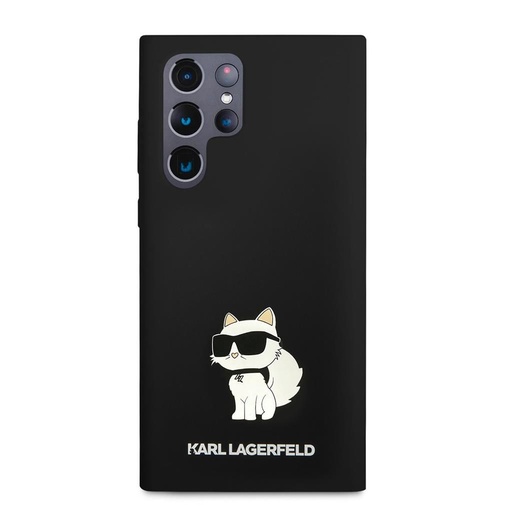 Samsung Galaxy S23 Ultra Crna Karl Lagerfeld Liquid Silicone Choupette NFT futrola (Crna) – KLHCS23LSNCHBCK