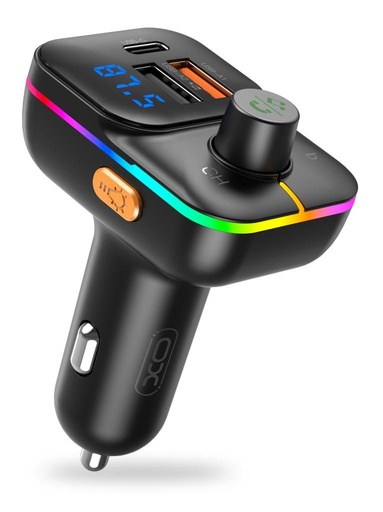 XO BCC09 FM transmitter (TF card slot +PD 25W brzo punjenje) crna