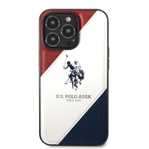 Apple iPhone 14 Pro U.S. Polo double horse zaštitna maskica (crvena/bijela/plava) - USHCP14LPSO3