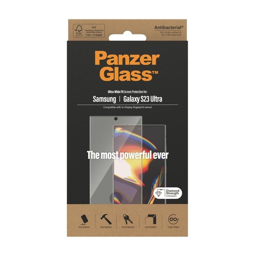 Samsung Galaxy S23 Ultra PanzerGlass ultra wide fit premium zaštitno staklo proziran
