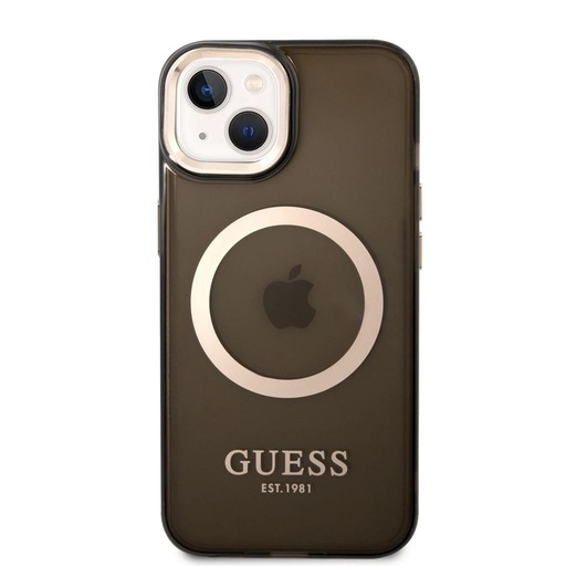 Apple iPhone 14 Guess Translucent MagSafe kompatibilan futrola (Crna) – GUHMP14SHTCMK