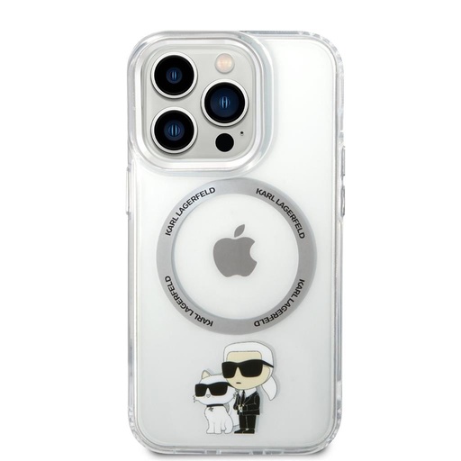 Apple iPhone 13 Pro Karl Lagerfeld MagSafe Compatible IML Karl and Choupette NFT futrola (Proziran) – KLHMP13LHNKCIT