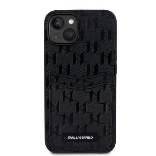 Apple iPhone 14 Karl Lagerfeld Saffiano Monogram Card Slot futrola (Crna) – KLHCP14SSAKLHPPK