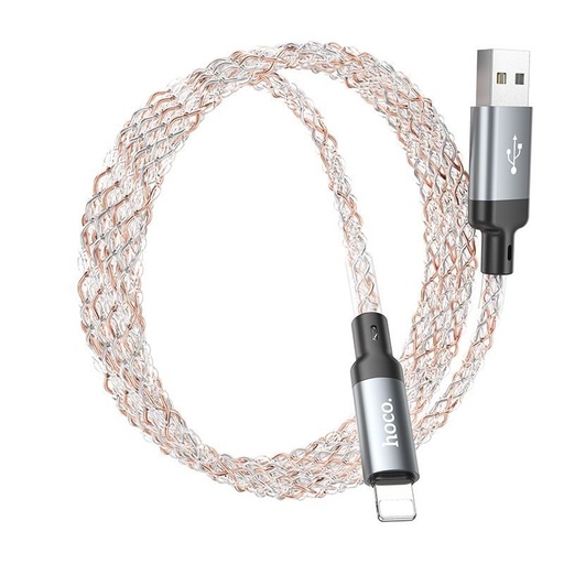 Hoco U112 podaci/punjač kabel USB-A-lightning siva