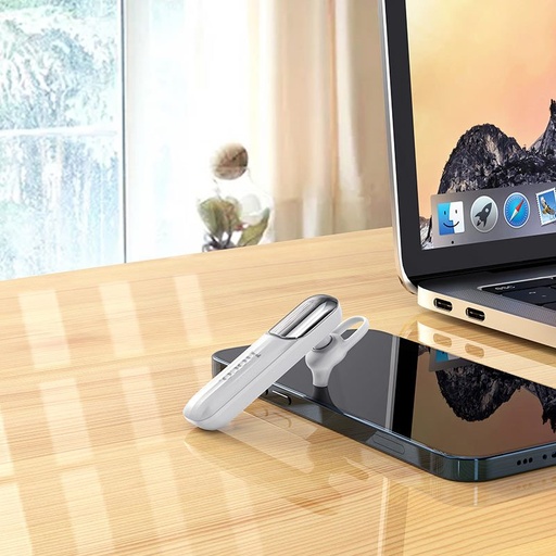 Hoco E57 bluetooth headset, BT V5.0, bijela