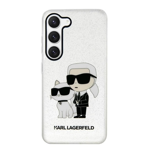 Samsung Galaxy S23 Karl Lagerfeld IML Glitter Karl and Choupette NFT futrola (Proziran) – KLHCS23SHNKCTGT