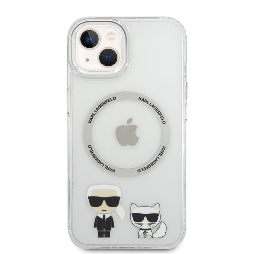 Apple iPhone 14 Plus Karl Lagerfeld MagSafe Compatible Karl and Choupette futrola (Proziran) – KLHMP14MHKCT