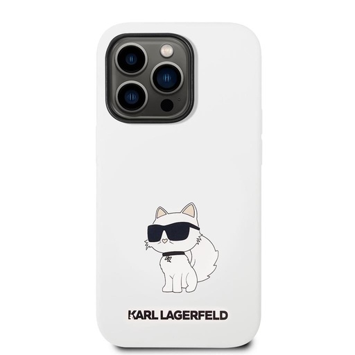 Apple iPhone 14 Pro Max Karl Lagerfeld Liquid Silicone Choupette NFT futrola (Bijela) – KLHCP14XSNCHBCH