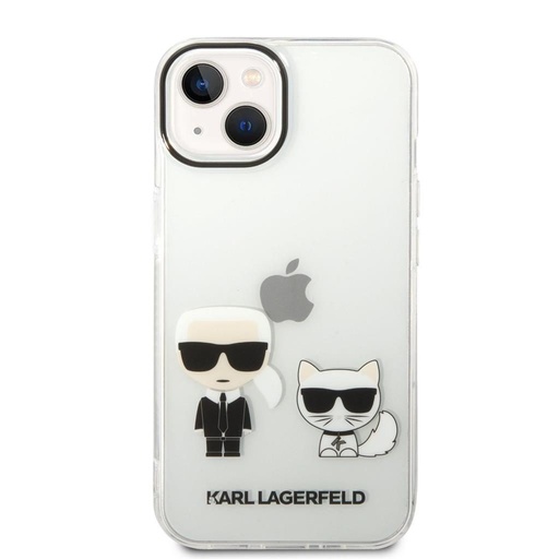 Apple iPhone 14 Plus Karl Lagerfeld PC/TPU Ikoničan Karl and Choupette futrola (Proziran) – KLHCP14MCKTR