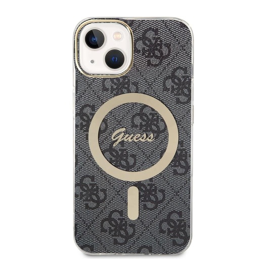 Apple iPhone 14 Guess 4G IML MagSafe futrola (Crna) - GUHMP14SH4STK