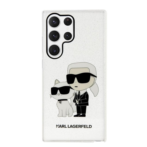 Samsung Galaxy S23 Ultra Karl Lagerfeld IML Glitter Karl and Choupette NFT futrola (Proziran) – KLHCS23LHNKCTGT
