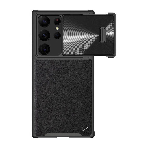 Samsung Galaxy S23 Ultra Nillkin CamShield Leather S zaštitna maskica (Crna)