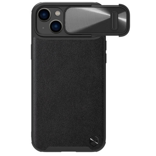Apple iPhone 14 Nillkin CamShield Leather S MagSafe zaštitna maskica (Crna)