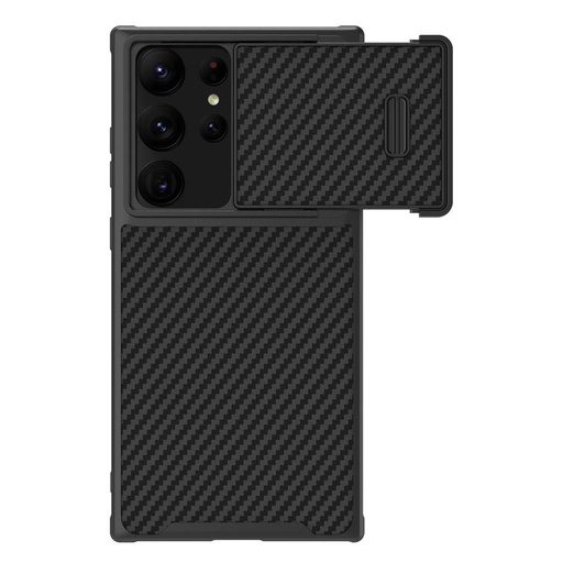Samsung Galaxy S23 Ultra Nillkin Synthetic S karbon s uzorkom tvrd zaštitna maskica (Crna)