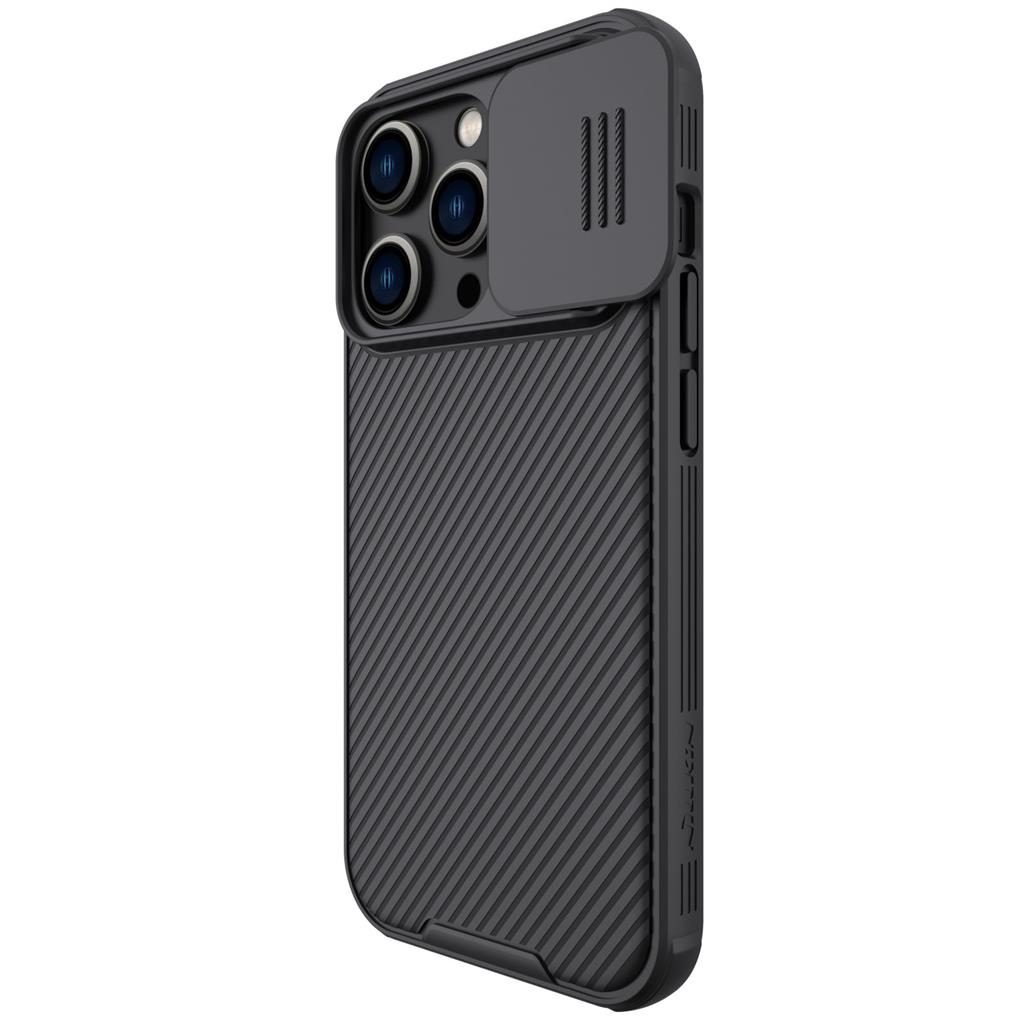 Apple iPhone 14 Pro Max Nillkin Camshield Pro hátlap tok (Fekete)